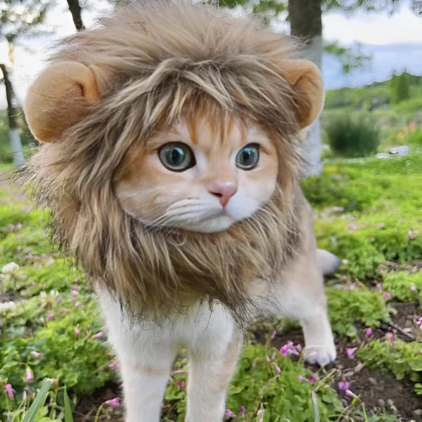 Disfraz Melena de leon para perros pequenos y gatos
