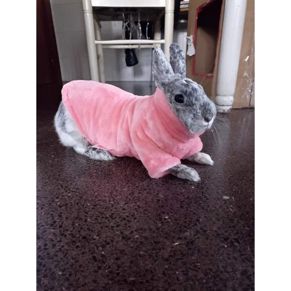 Sueter rosado para conejos