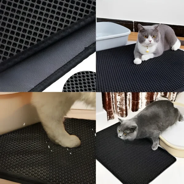 alfombra para arenero de gatos