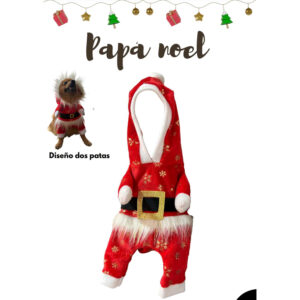 disfraz de papa noel para perros